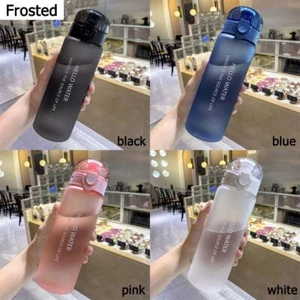 Sports Transparent Water Bottle 780ml Portable Gym Travel Clear Leakproof Drinki - Picture 1 of 27