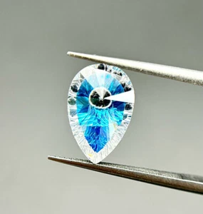 8-12 mm Blau Rund Lose CZ Stein Böser Blick Kubik Zirkonia für Schmuck Stein - Bild 1 von 4