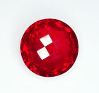 Natural Red Ruby 27 Ct Loose Gemstone Certified Transparent Round Shape Gem ER5