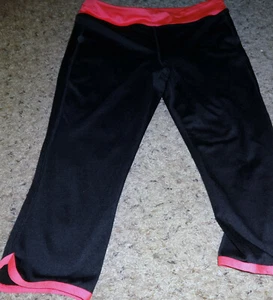 GIRLS OLD NAVY ACTIVE WORKOUT CAPRI PANTS SIZE XL-14-ELASTIC WAIST-BLACK - Picture 1 of 1