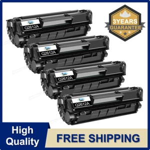 Lote de 4 PAQUETES DE TÓNER Q2612A compatible con HP 12A LaserJet 1012 1010 1018 1020 3030 - Imagen 1 de 13