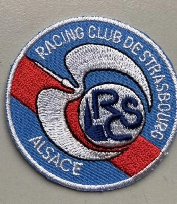 Écusson Logo RCSA Racing Club Strasbourg RCS Football Patch Thermocollant - 5cm - Photo 1/2