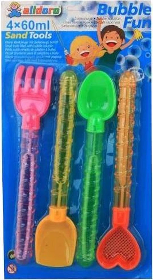 249232 4x Seifenblasen Sandspielzeug 2 in 1 Riesen Seifenblasen Spielzeug Gesche - Bild 1 von 1