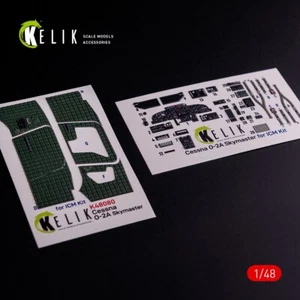 Calcomanías 3D interiores O-2A Skymaster "tipo decoración verde" para ICM 1:48 K48081 - Imagen 1 de 10