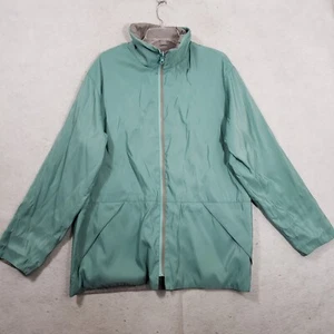 MYCRA PAC NOW Reversible Rain Jacket Windbreaker Women's 2-M/L Blue/Gray No Hood - Picture 1 of 9