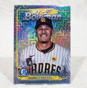 TOPPS MANNY MACHADO Giallo Mojo Rifrattore 1° Bowman Cromo 2024 Padres M1B-26 - Foto 1 di 2