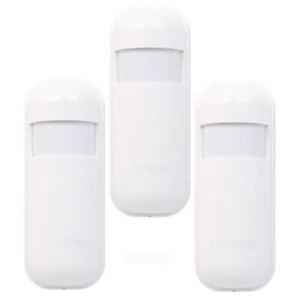 3 x Wireless PIR Motion Detectors For GSM 4G WIFI Burglar Alarm System - Picture 1 of 9