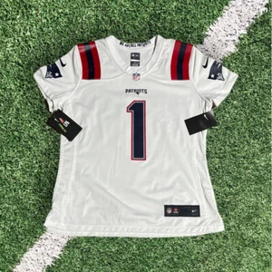 CAM NEWTON # 1 NIKE NFL New England Patriots Jersey. Women’s Large - Picture 1 of 3