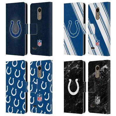 OFFICIAL NFL INDIANAPOLIS COLTS ARTWORK LEATHER BOOK WALLET CASE FOR LG PHONES 1 - Image 1 of 4
