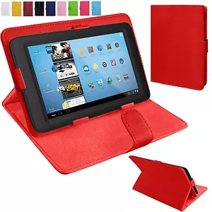 Universal Leder Ständer Klappbar Folio Etui Abdeckung Etui für 8 Zoll Tablets Tab - Bild 1 von 7