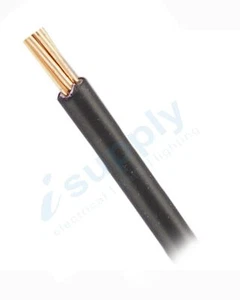 10 x 2.5mm Black Building Wire Electrical Cable BUY PER METRE !!! - Picture 1 of 2
