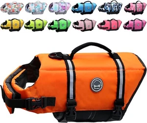 Vivaglory New Sports Style Ripstop Dog Life Jacket Safety Vests - Picture 1 of 8