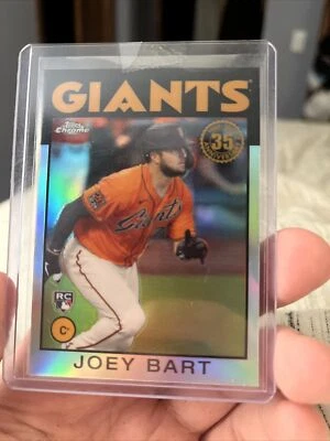 2021 Topps Chrome Joey Bart 86BC-15 1986 35th Anniversary Rookie RC Giants - Image 1 of 2