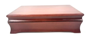 Joyero de madera Eureka Mfg Reed & Barton cofre con bandeja - Imagen 1 de 20