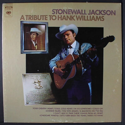 STONEWALL JACKSON: a tribute to hank williams COLUMBIA 12" LP 33 RPM - Image 1 of 2