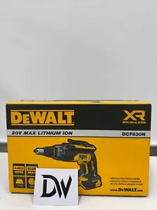 Dewalt 20V MAX Brushless Continuous Dry Wall Screw Gun DCF630N BareTool/Express - Picture 1 of 3
