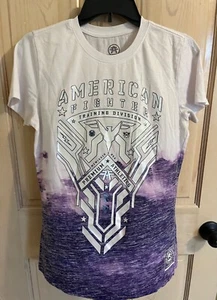 American Fighter Damen Training Division Shirt Größe M lila & weiß - Bild 1 von 6