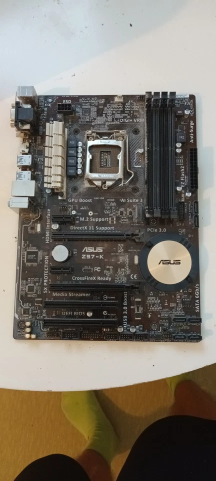 Asus Z97-K, LGA 1150 Socket H3 Intel motherboard - Image 1 of 1