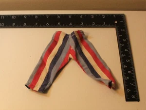 VHTF Vintage Mattel Ken Doll Striped Pants Red White Blue & Light Blue - Picture 1 of 5