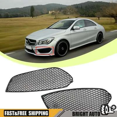 2X Parachoques Luz Antiniebla Malla Rejilla Delantera APTO 2014-16 Mercedes W117 CLA250 CLA45 AMG Foto 1 de 4