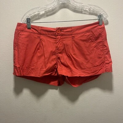 American Rag Cie Sz 9 Junior Teens Shorts Dark Coral Pockets - Image 1 of 4