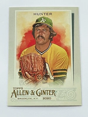 2020 Topps Allen & Ginter Baseball Short Print #322 - Catfish Hunter - Athletics - Image 1 of 2