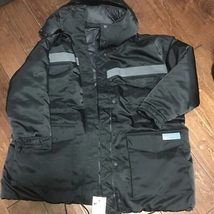 Parka Nike Sportswear para mujer talla L negra con cremallera completa lista para la ciudad $325 #CZ1141 - Imagen 1 de 9