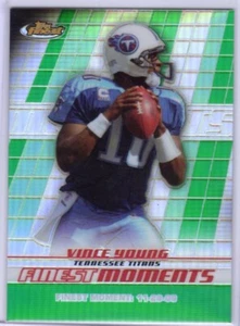2008 Finest Moments Green Refractors #FMVY Vince Young - 54/199 - Picture 1 of 2