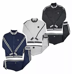 Time Is Money Men's Urban Designer Sports Stripe Streetwear Style Tracksuit - Picture 1 of 26