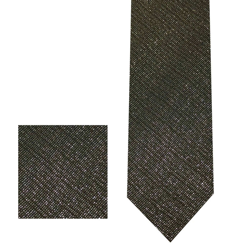 Para hombres Diseño Brillante Ajustado 2.75" Cuello Corbata y Bolsillo Cuadrado Pañuelo Baile de graduación Foto 1 de 1