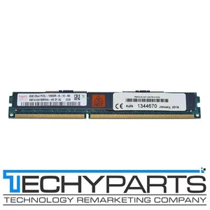 Hynix 8GB 2Rx4 PC3L-10600R DDR3-1333 ECC REG 1.35V VLP RDIMM HMT41GV7BMR4A-H9 - Picture 1 of 2