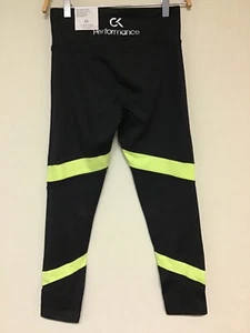 Calvin Klein Performance Damen High Waist 7/8 Tight Schwarz/Grün Größe SM Neu mit Etikett - Bild 1 von 2