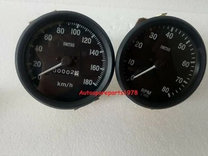 Smiths replica Gauges kit  speedo 0-180KMH + 0-80RPM 100MM BB - Picture 1 of 3