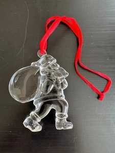 TIFFANY & Co. Adorno de Navidad Cristal Papá Noel Raro Vacaciones SK2003 - Imagen 1 de 5