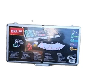 Poker Case With 300 High -Quality Poker Chips - Picture 1 of 10