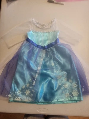 ELSA FROZEN costume without brooch Size 4-6x - Image 1 of 4