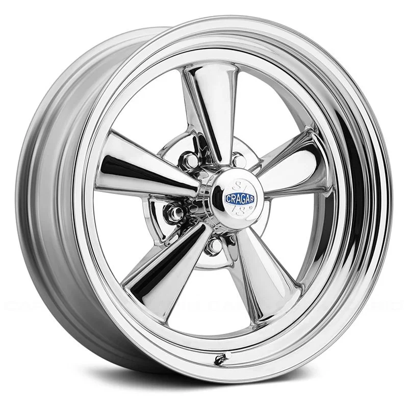 Cragar 61C S/S SUPER SPORT Wheel 15x6 (-6, 5x114.3, 90.91) Chrome Single Rim Foto 1 de 4