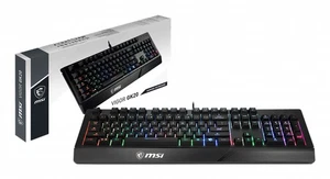 MSI VIGOR GK20 RGB Gaming Keyboard ' UK Layout, Membrane switches, Rainbow RG... - Picture 1 of 1