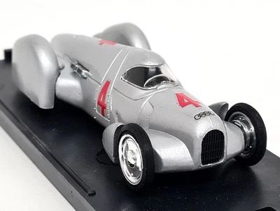 Brumm 1/43 Auto Union Rekordwagen Carenata 1937 Silver Diecast Model Car - Photo 1/4
