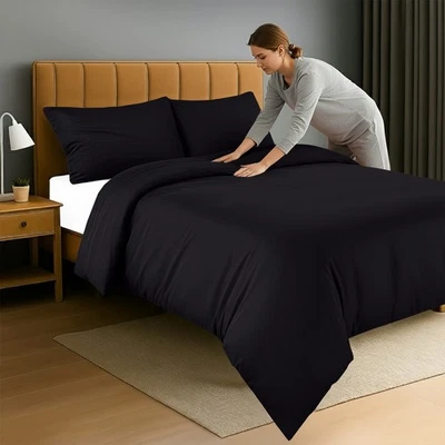 Funda nórdica extra suave funda edredón de lujo juego de 3 piezas de ropa de cama para niños y adultos Foto 1 de 4