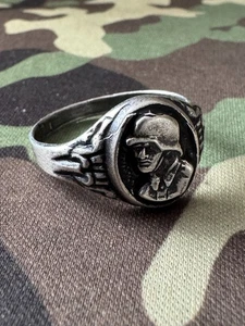 German officer's ring. Wehrmacht 1939–1945, World War II, WWII - Picture 1 of 7
