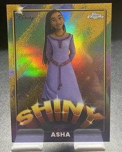 2025 Topps Disney Wonder Asha Shiny SSP Chrome Insert S-3 Case Hit - Bild 1 von 2