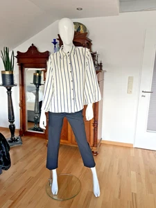 🌹*  MARKENLOS *hochwertige modische gestreifte Bluse GR. L/40 🌹 - Bild 1 von 17