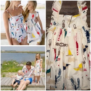 NWT pink chicken nautical dress size 7 - Picture 1 of 7