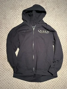 QUEEN & ADAM LAMBERT RHAPSODY TOUR 2023 FULL ZIP BLACK HOODIE LARGE NEU BOSTON - Bild 1 von 4