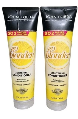 Acondicionador aclarador John Frieda Go Blonder paquete de 2 8,3 oz. El embalaje puede variar. Foto 1 de 4