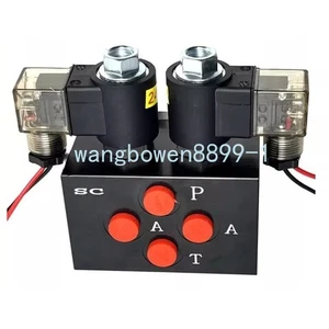 1pc Excavator Electronically controlled Hydraulic Two-way Solenoid Valve 12V 24V - Picture 1 of 19