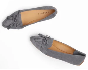 Talbots Women's Size 7.5M Tasseled Suede Loafer Flats, Casual Driving Shoes - Picture 1 of 4