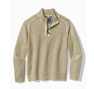 Suéter Tommy Bahama Sunbreak Media Cremallera Niebla Cálida Nuevo con Etiquetas Venta al por menor $158 Talla XXL / TTG - Imagen 1 de 13