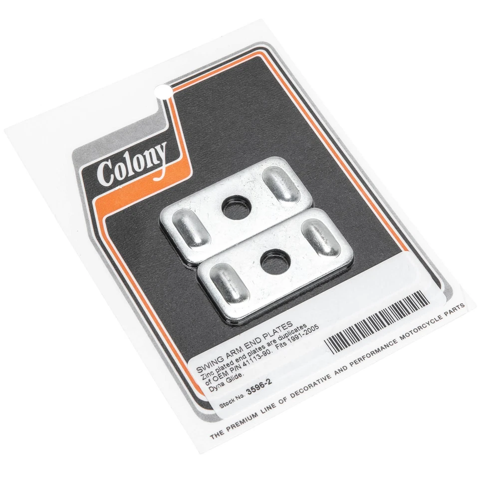 Harley-Davidson Dyna 1991-2005 #3596-2 placas de extremo de brazo oscilante - colonia chapada en zinc Foto 1 de 1